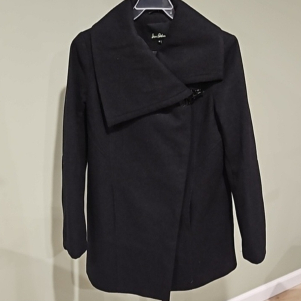 Sam Edelman Fallon Asymmetrical Wool Blend Coat